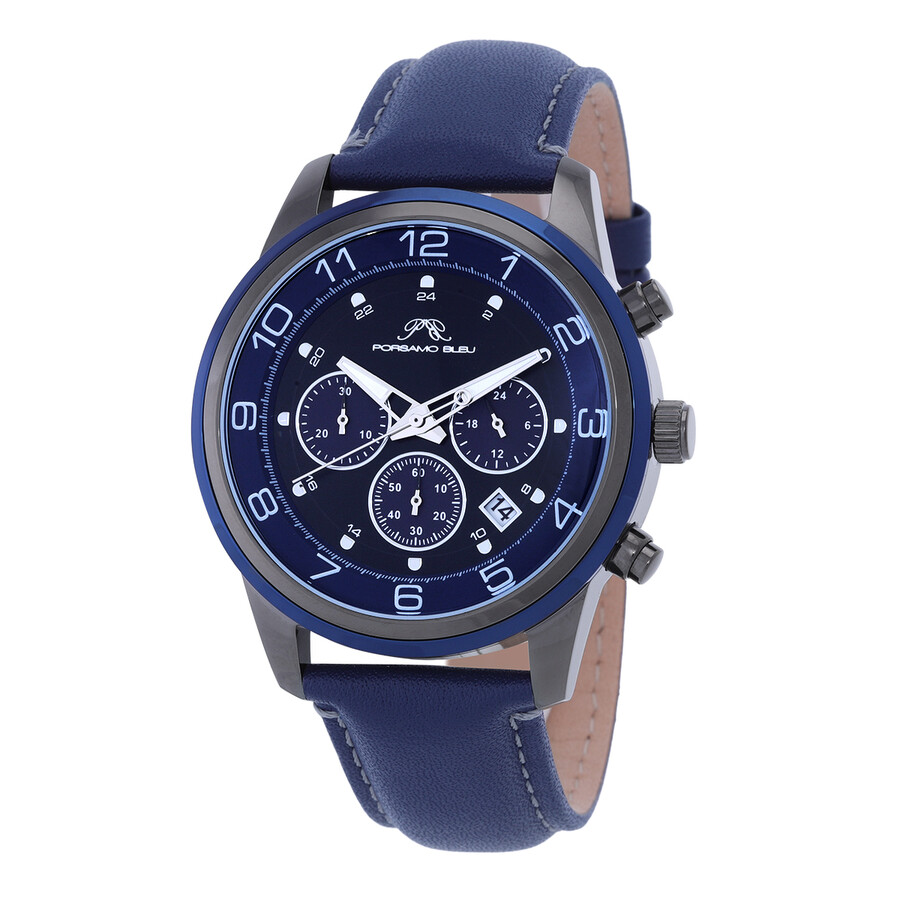 Porsamo Bleu Arthur Chronograph Quartz Blue Dial Men's Watch 1091DARL