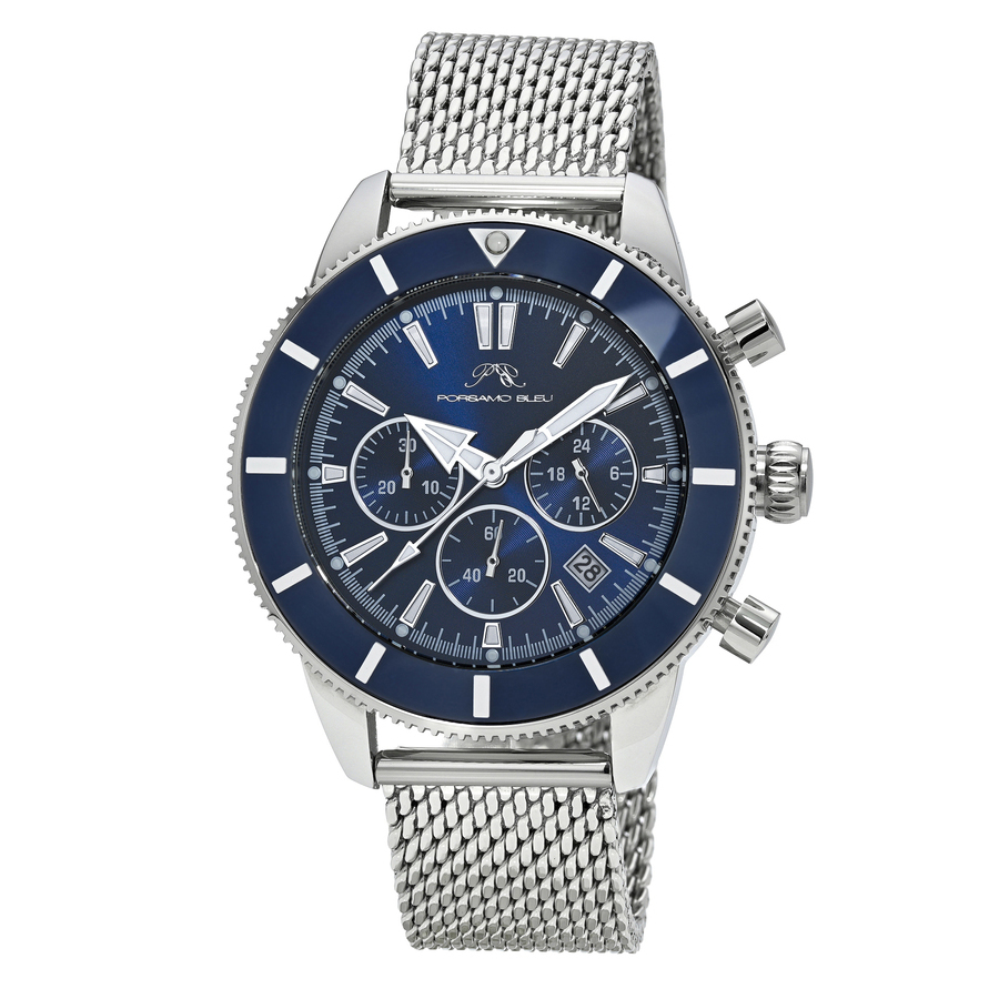 Porsamo Bleu Brandon Chronograph Quartz Blue Dial Men's Watch 1011FBRS