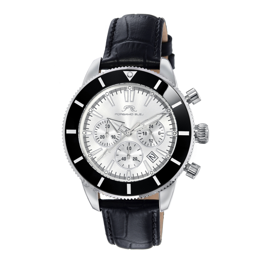 Porsamo Bleu Brandon Chronograph Quartz Silver Dial Men's Watch 1012BBRL