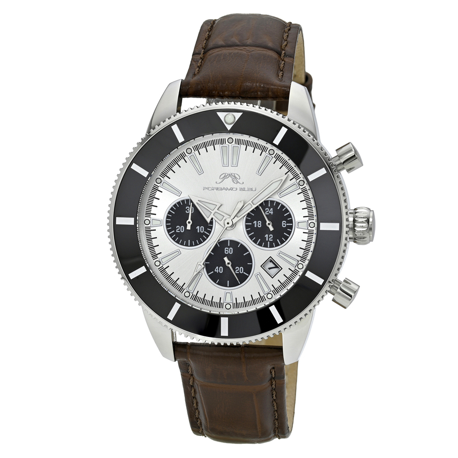 Porsamo Bleu Brandon Chronograph Quartz Silver Dial Men's Watch 1012DBRL