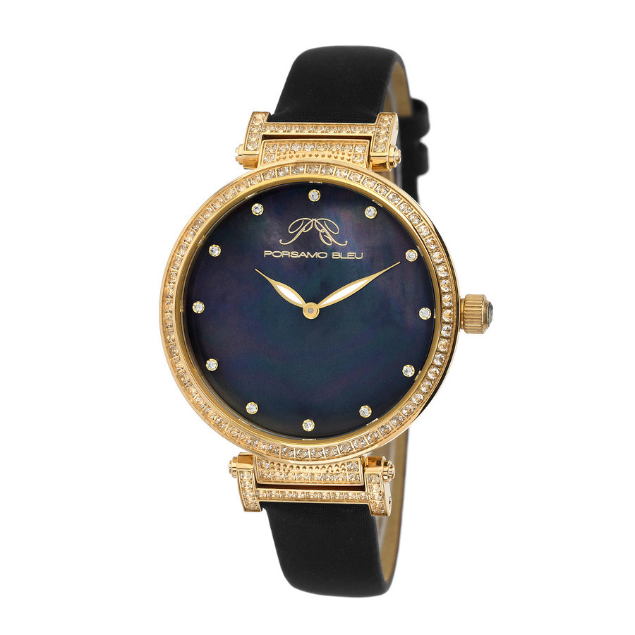 Porsamo Bleu Chantal Quartz Black Dial 