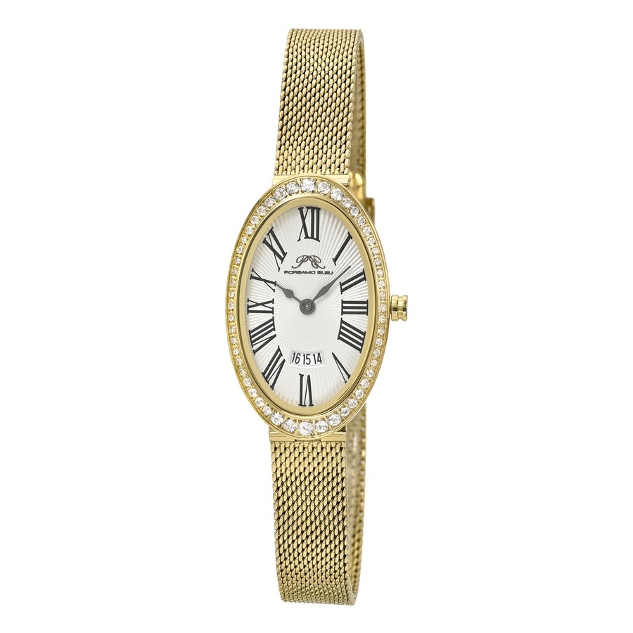 Porsamo Bleu Eloise Quartz White Dial Topaz Ladies Watch 1352BELS