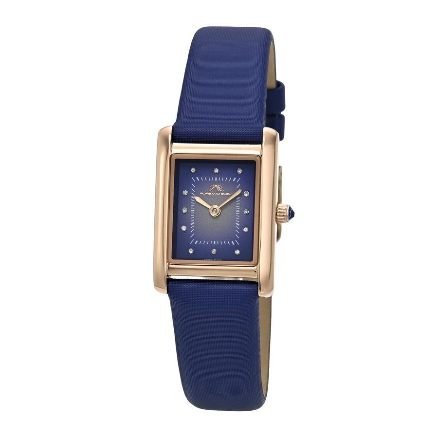 Porsamo Bleu Karolina Quartz Diamond Blue Dial Ladies Watch 1085BKAL