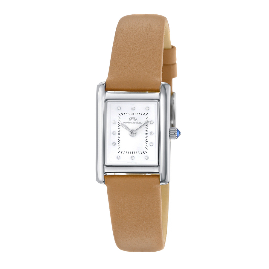 Porsamo Bleu Karolina Quartz Diamond White Dial Ladies Watch 1081CKAL