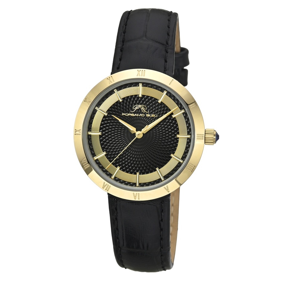 Porsamo Bleu Monroe Black Dial Ladies Watch 1491DMOL
