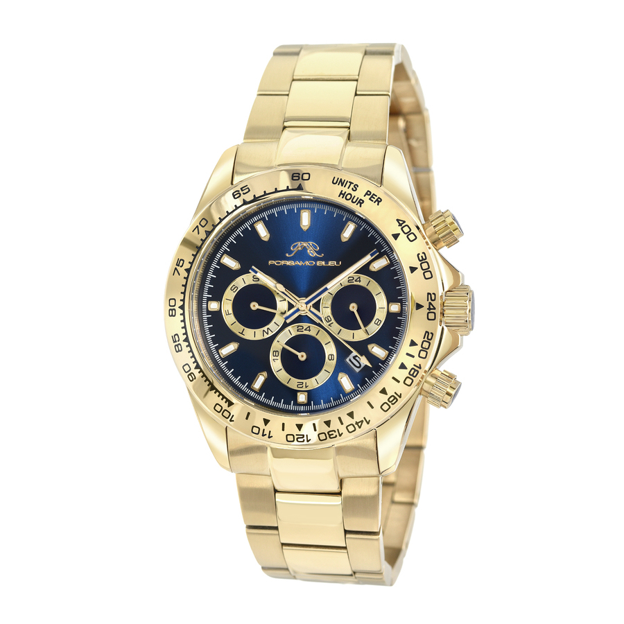 Porsamo Bleu Preston Chronograph Quartz Blue Dial Men's Watch 1033BPRS