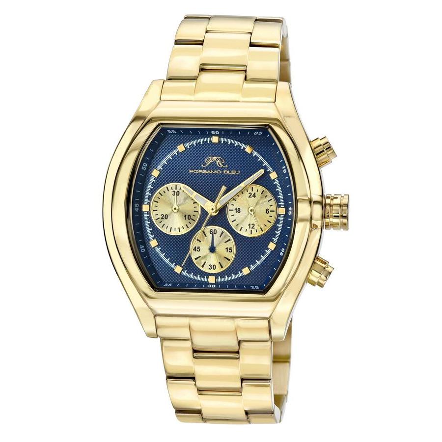 Porsamo Bleu Roman Chronograph Quartz Blue Dial Men's Watch 1291DROS