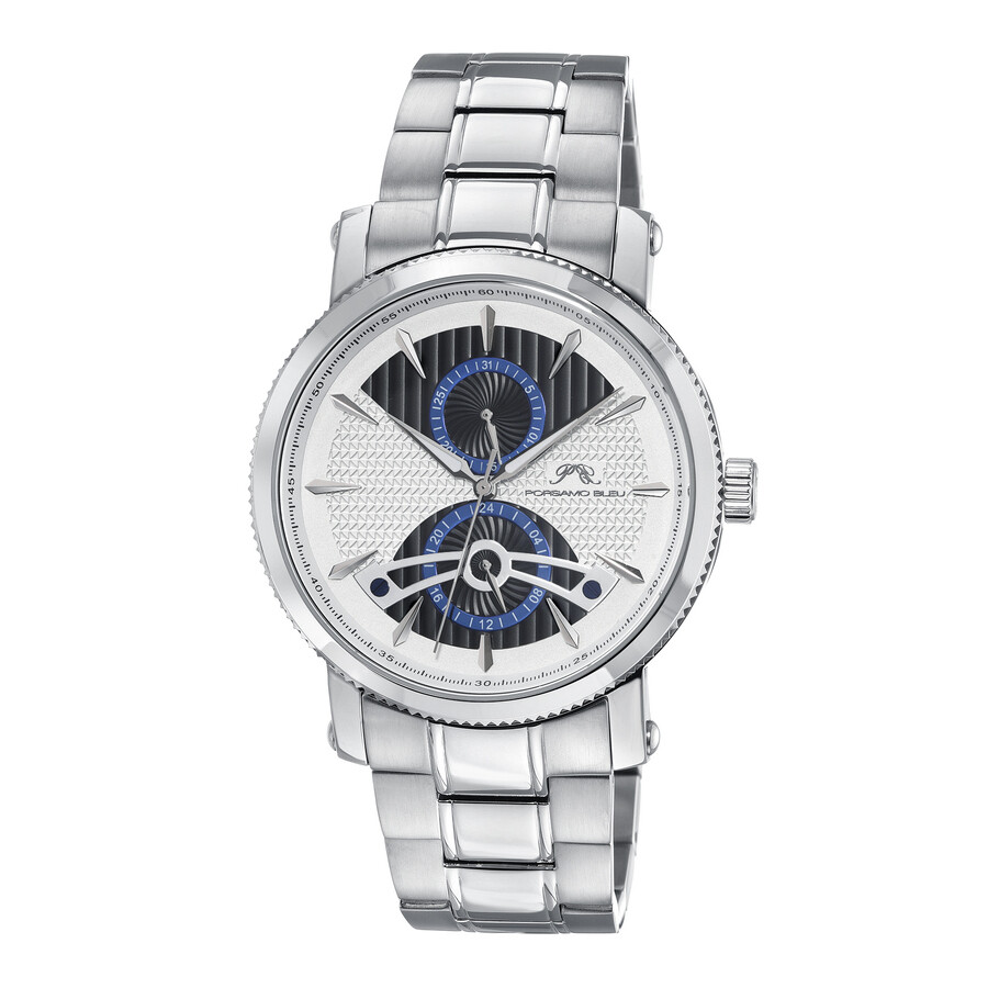 Porsamo Bleu Russel Quartz White Dial Men's Watch 1171ARUS 819179028643 -  Watches - Jomashop