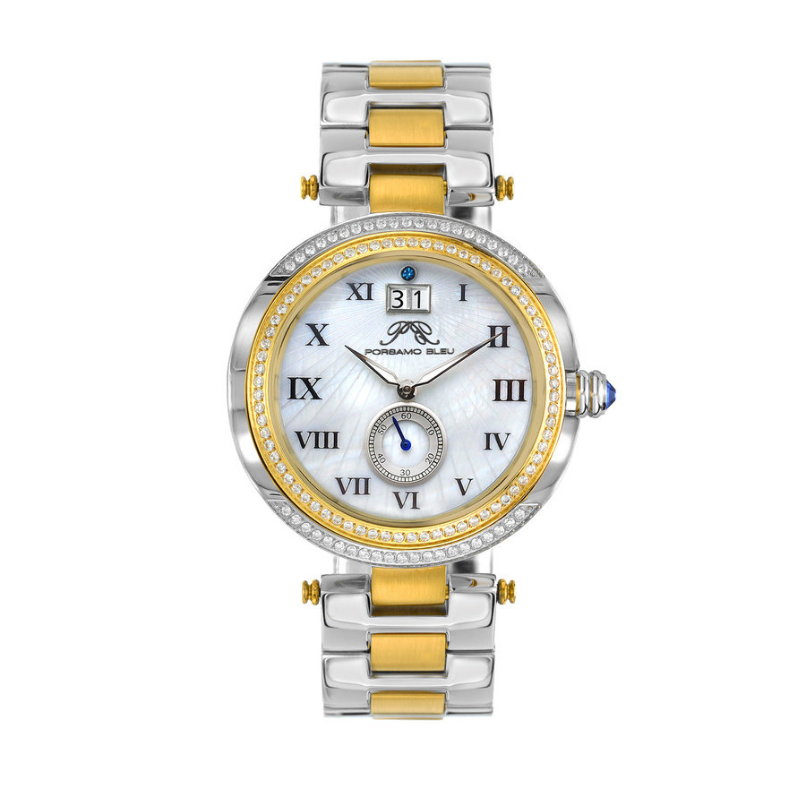 Porsamo Bleu South Sea Crystal Quartz Ladies Watch 104FSSC 