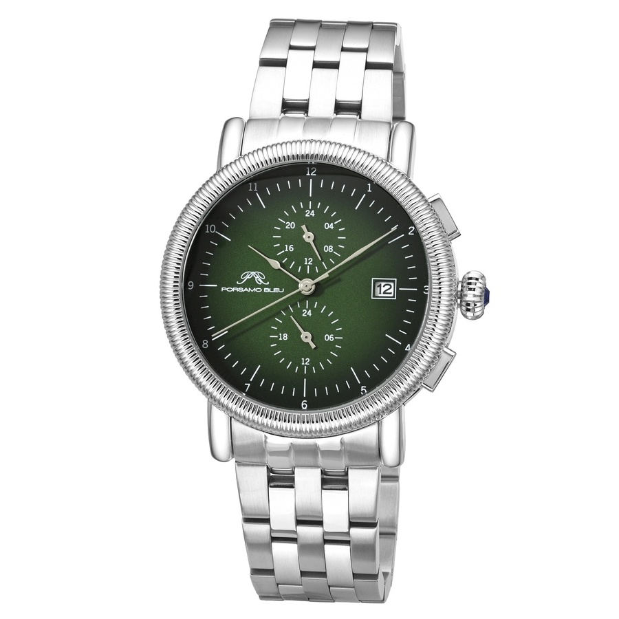 Porsamo Bleu Valor Multi-Function Green Dial Men's Watch 1381FVAS