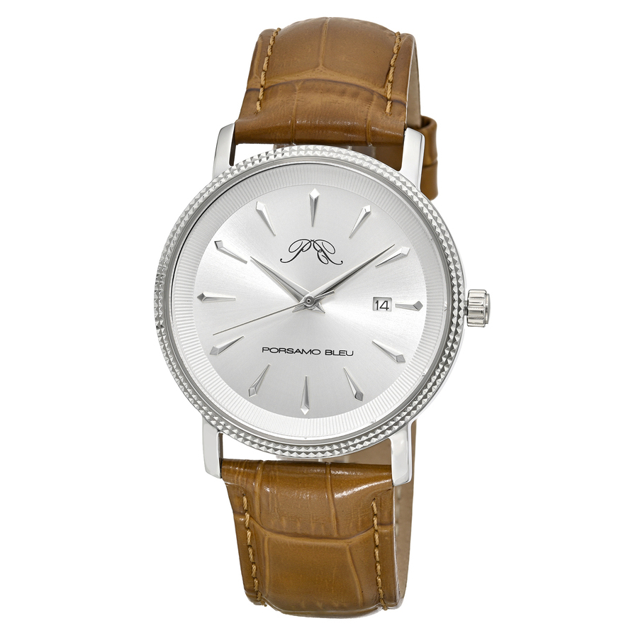 Porsamo Bleu Veritas 2 Quartz Silver Dial Men's Watch 1362CVEL