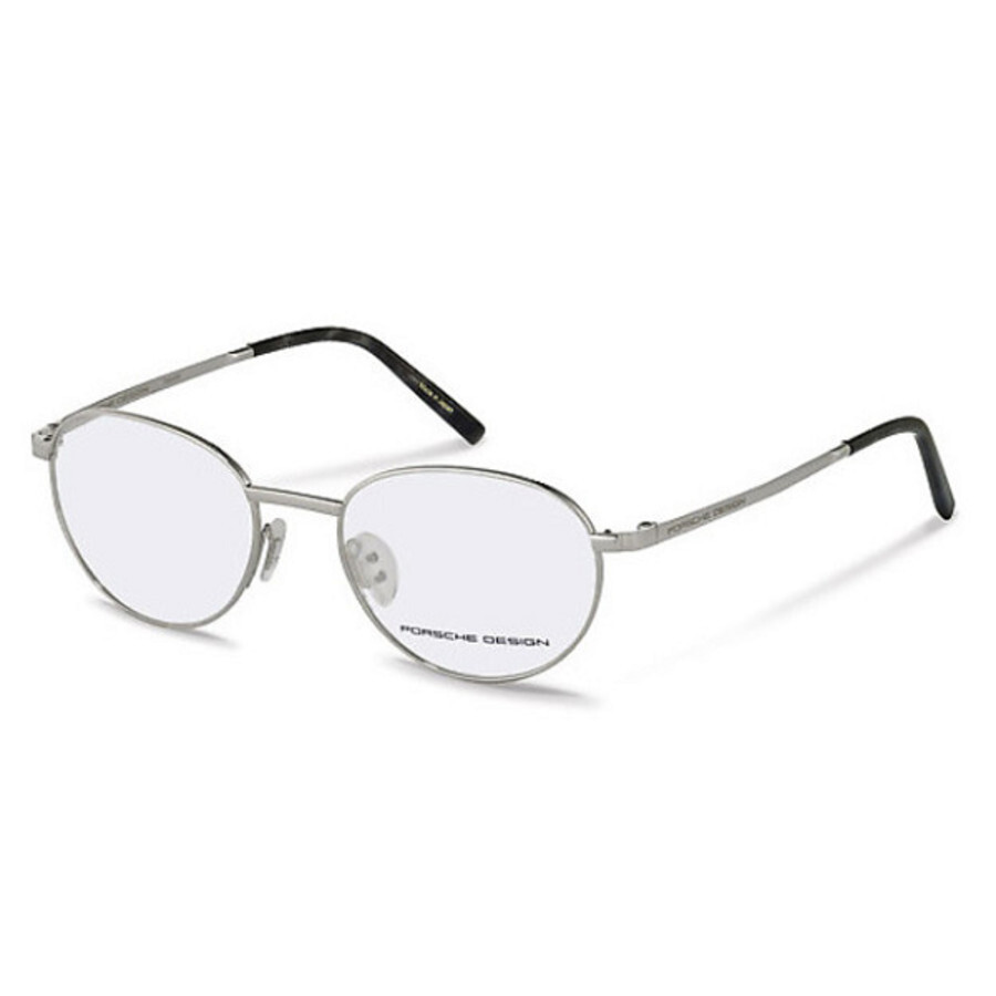 Porsche Design Men's Silver Tone Round Eyeglass Frames 8306 B 51 8306 B 51