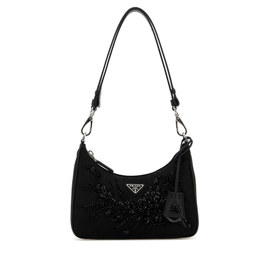 Prada Black Re-nylon Re-edition Shoulder Bag In Black