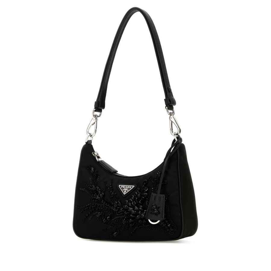 Prada Black Re-nylon Re-edition Shoulder Bag In Black