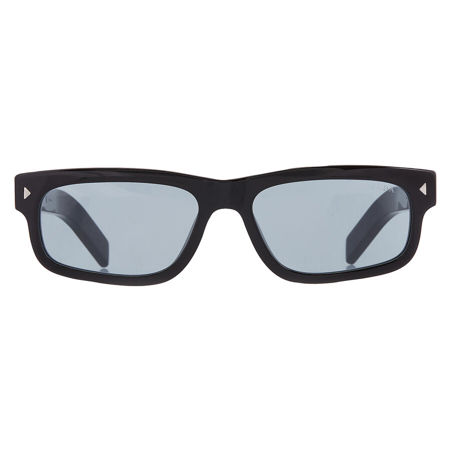 Prada Blue Vintage Rectangular Men's Sunglasses PR B11S 16K60P 57