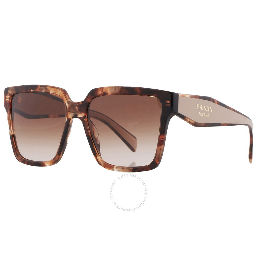 Prada Pr 24zs 07r0a6 56mm Womens Square Sunglasses In Brown