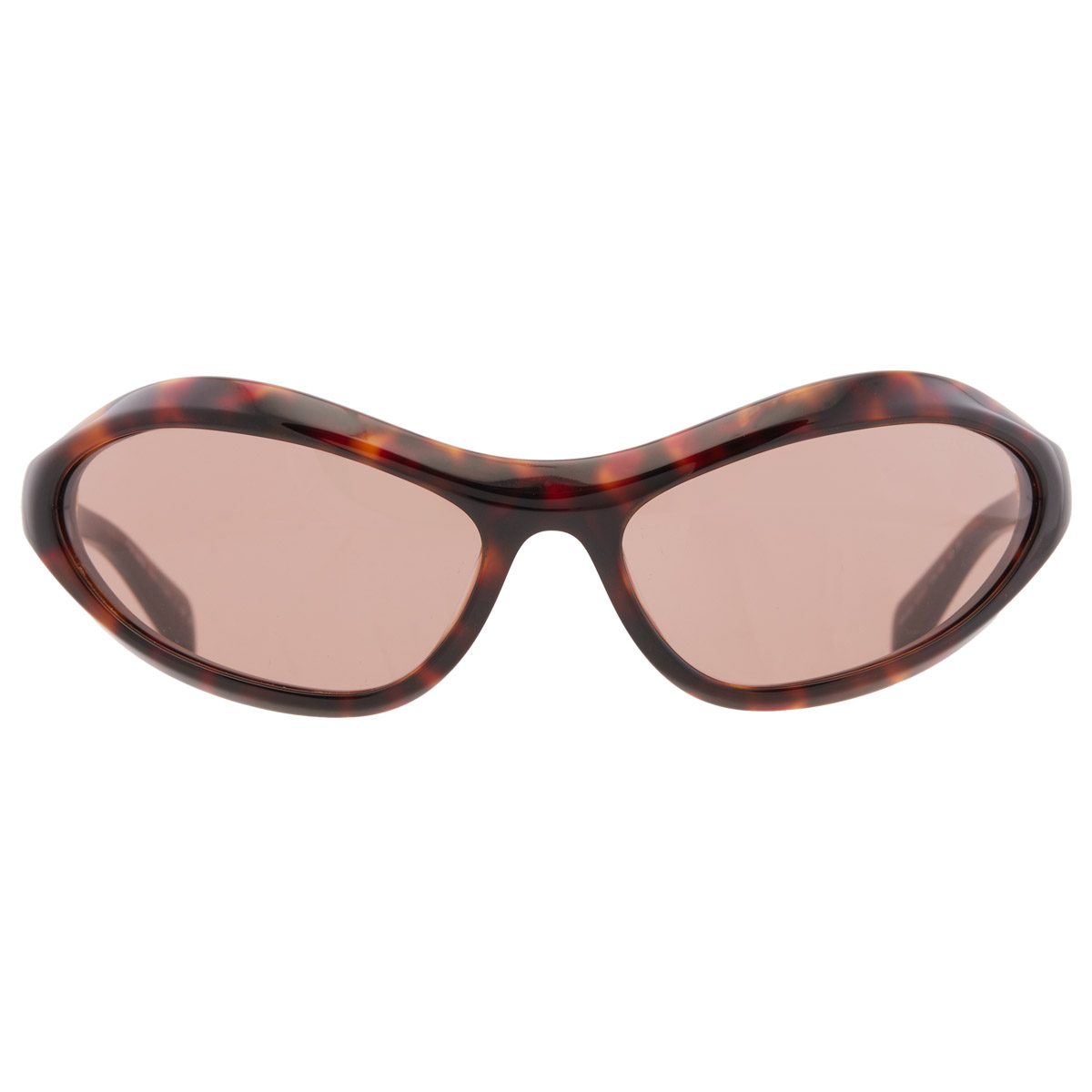 Prada Brown Irregular Ladies Sunglasses PR A20S 17N10D 61