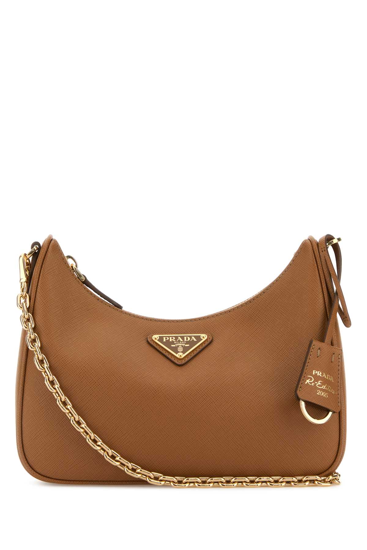 Prada Camel Leather Re-Edition 2005 Shoulder Bag 1BH204VV2PNZV