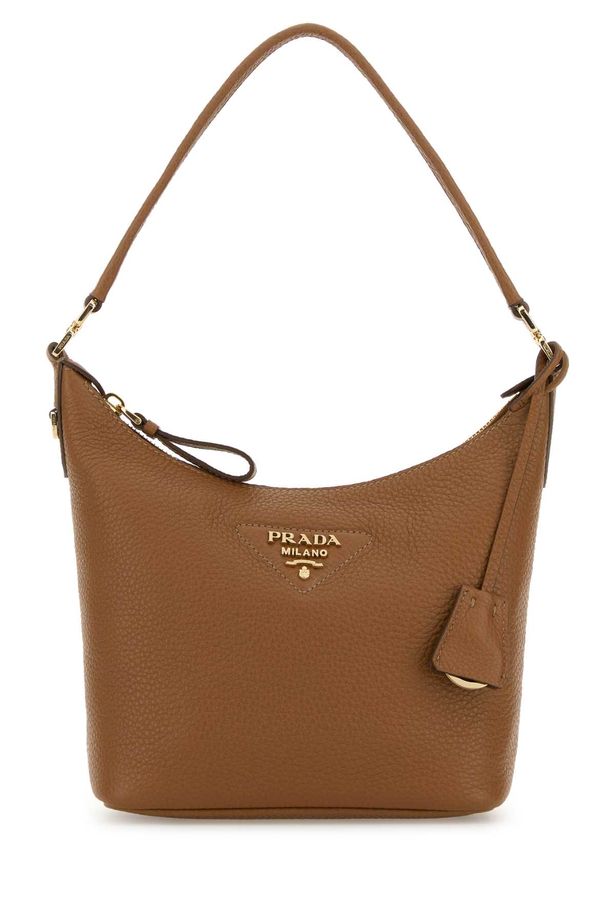 Prada Camel Leather Shoulder Bag 1BC278VONO2DKV F03CW - Handbags