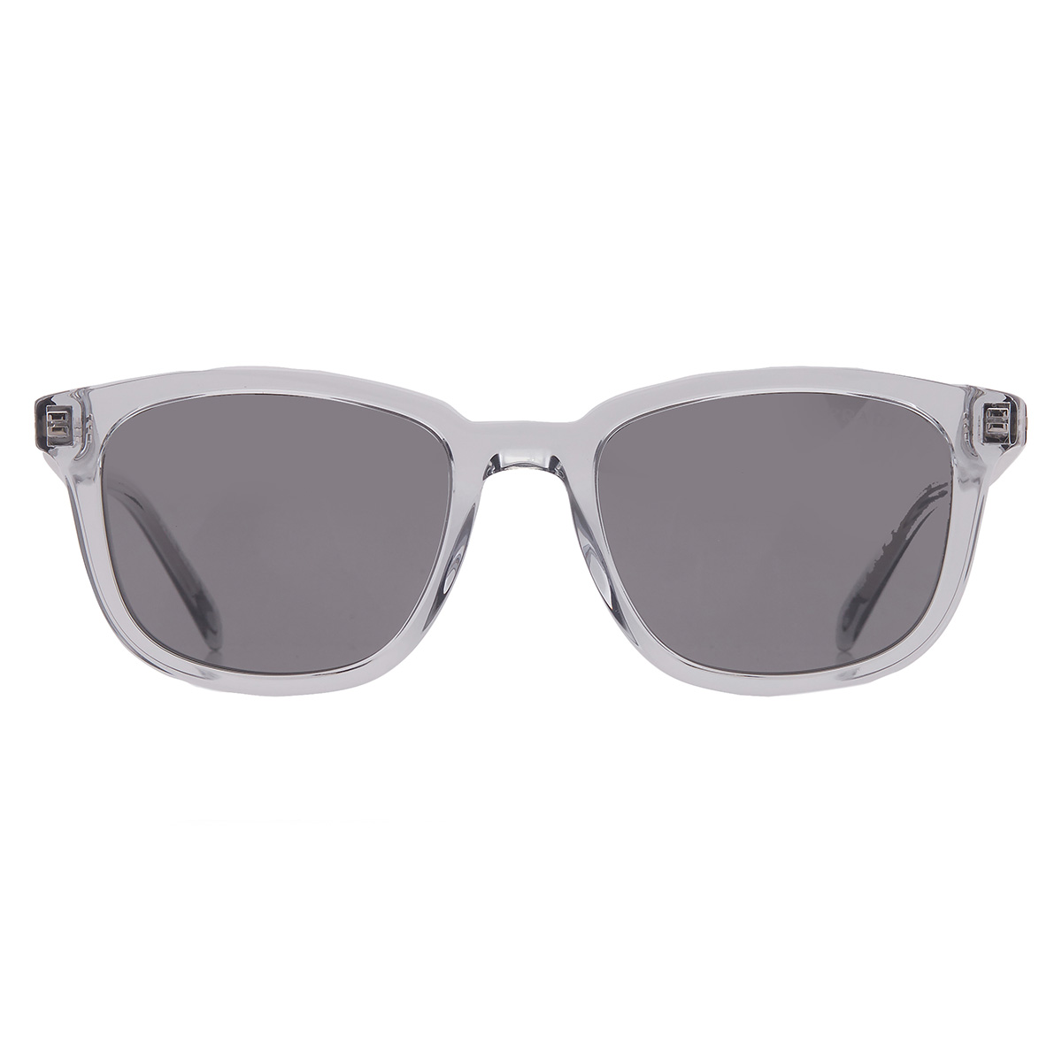 Prada Dark Grey Flash Silver Square Men's Sunglasses PR A21S