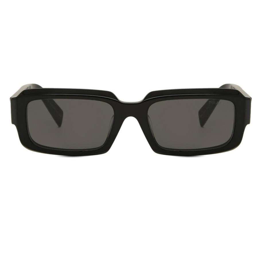 Prada Dark Grey Irregular Men's Sunglasses PR 27ZSF 16K08Z 55