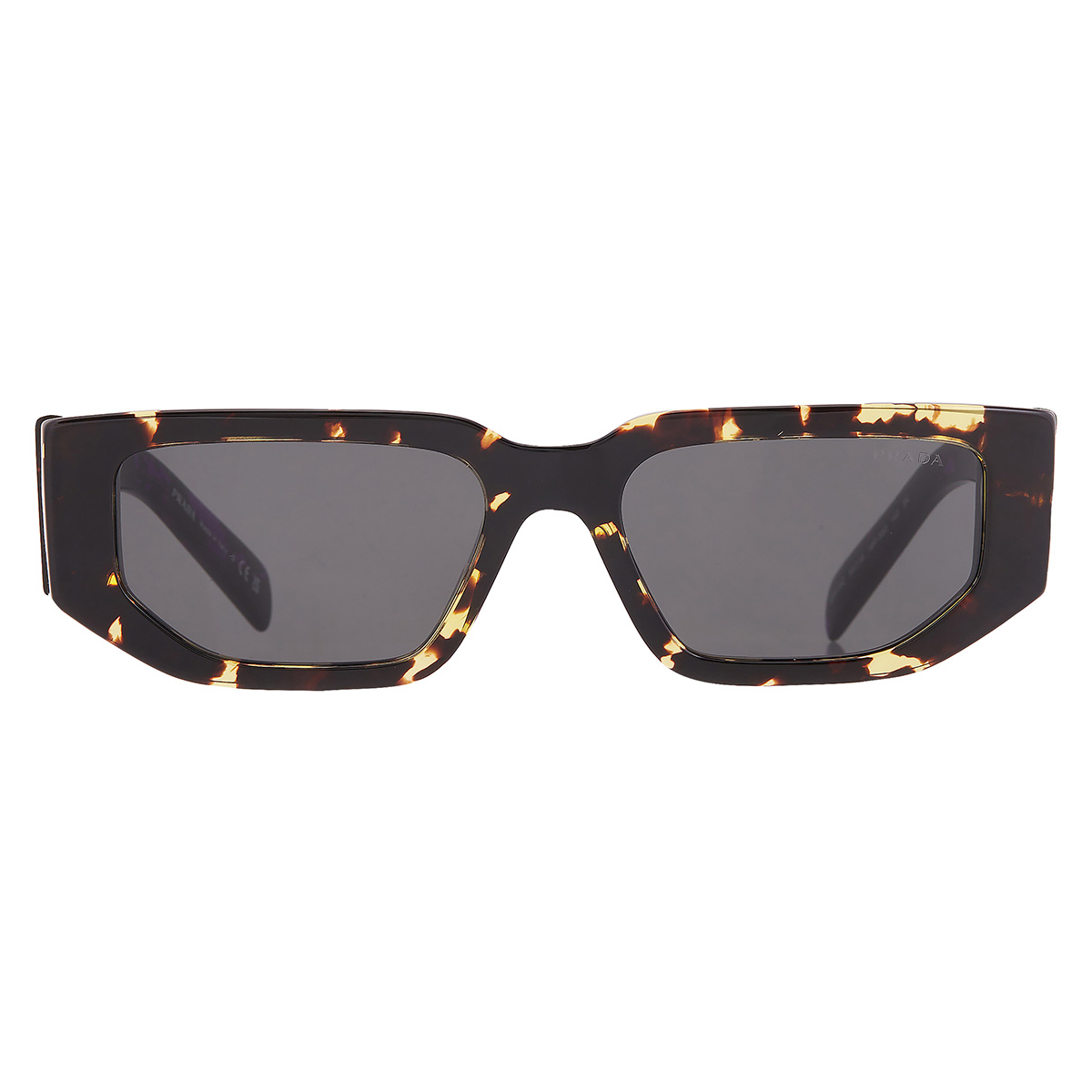 Prada Dark Grey Rectangular Men's Sunglasses PR 09ZS 16R5S0 54