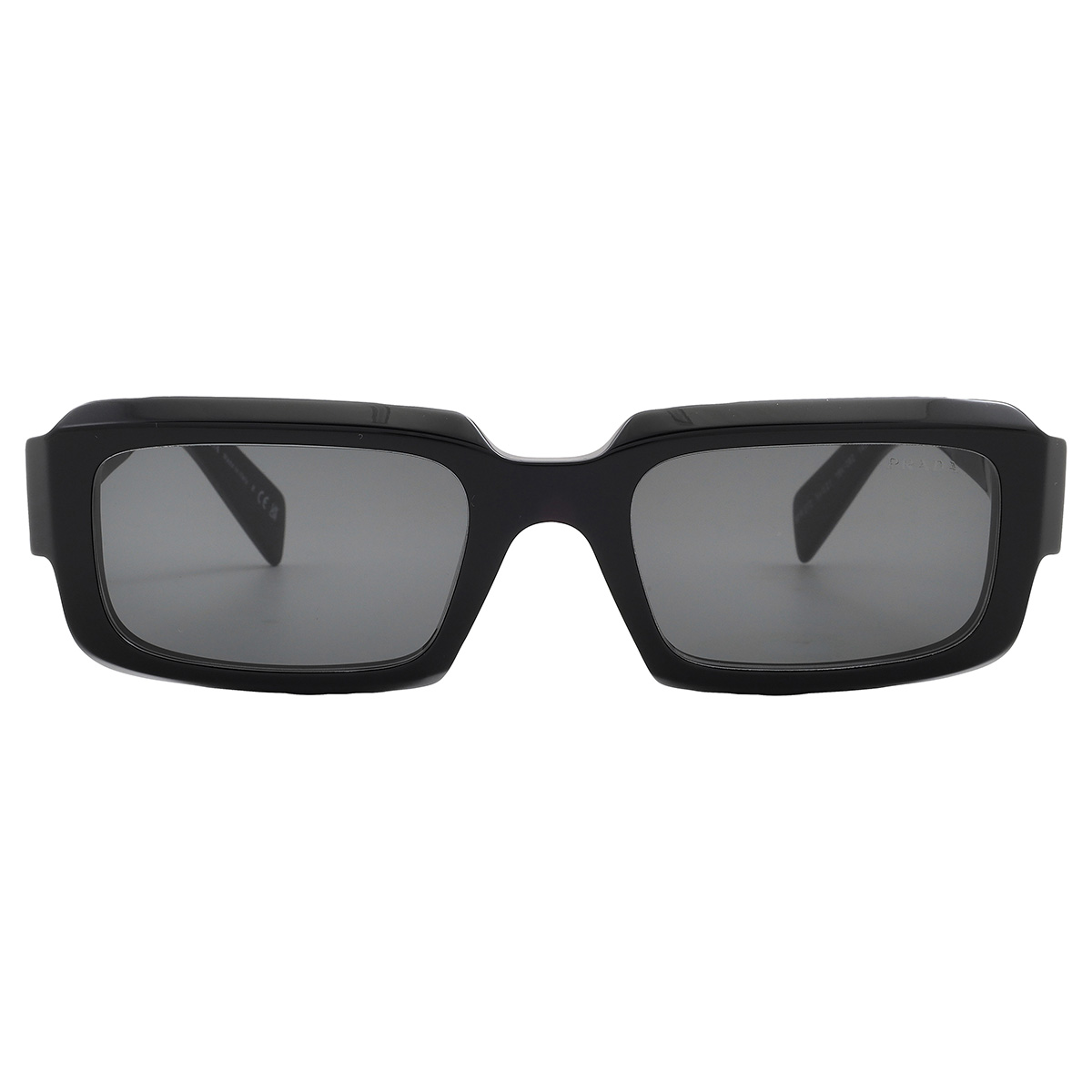 Prada Dark Grey Rectangular Men's Sunglasses PR 27ZS 16K08Z 54