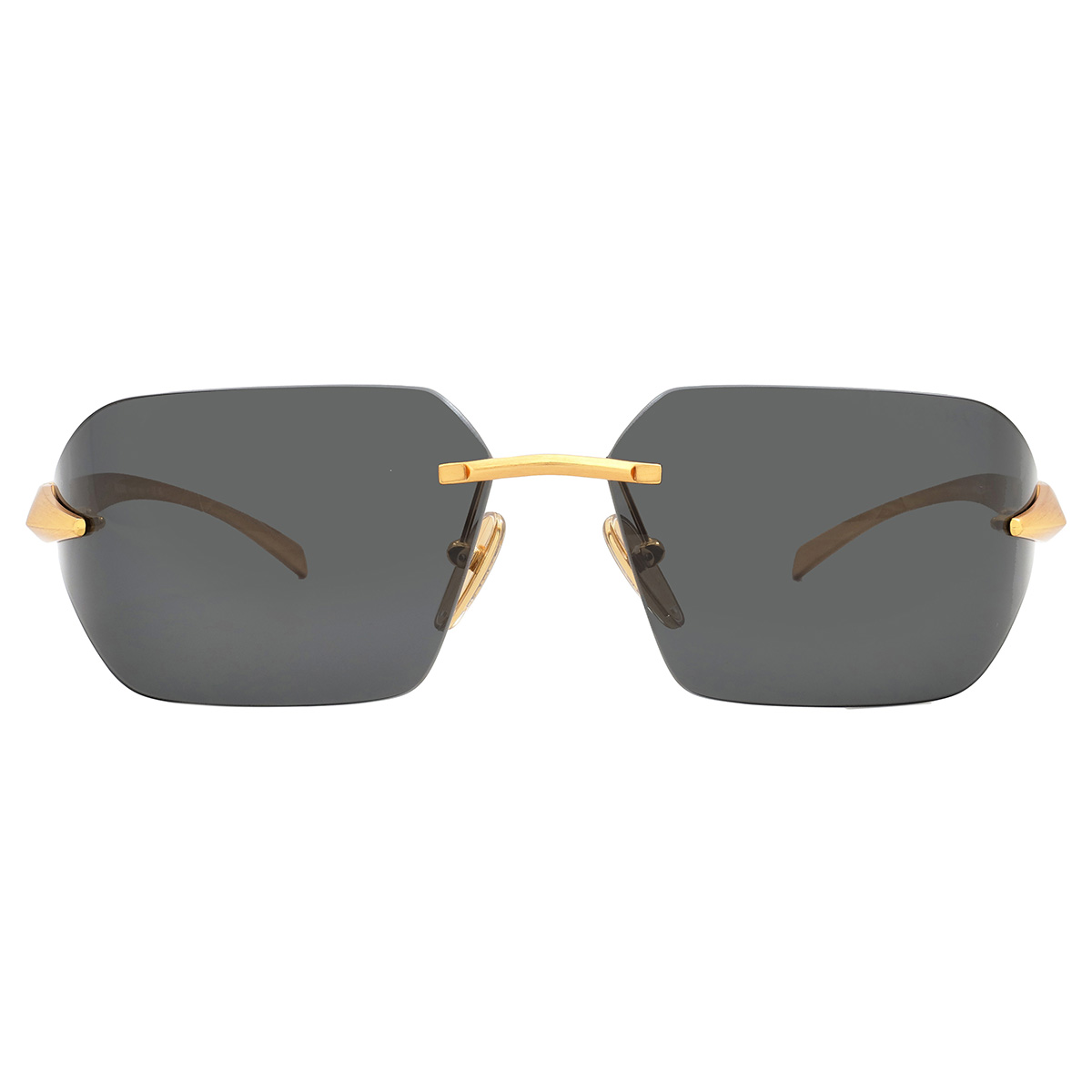 Prada Dark Grey Wrap Men's Sunglasses PR A55S 15N5S0 71