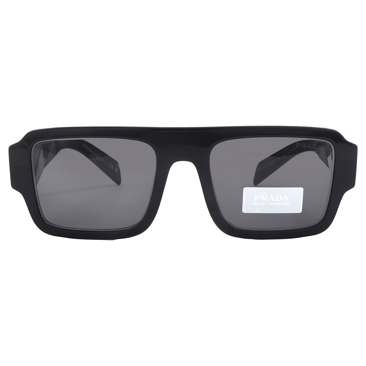 Prada Grey Browline Men's Sunglasses PR A05S 16K08Z 53