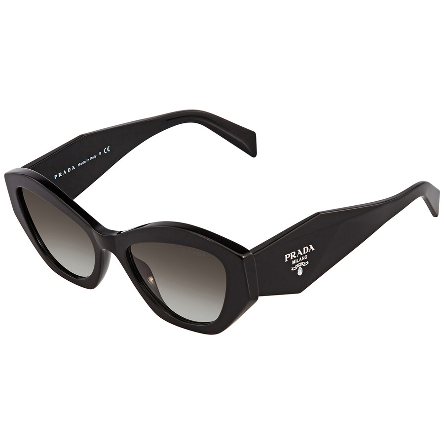 PRADA キャットアイフレムサンクラス 0PR07YS 1AB0A7 Amazon.com: Prada PR 07YS - 1AB0A7 Sunglasses BLACK w/GREY