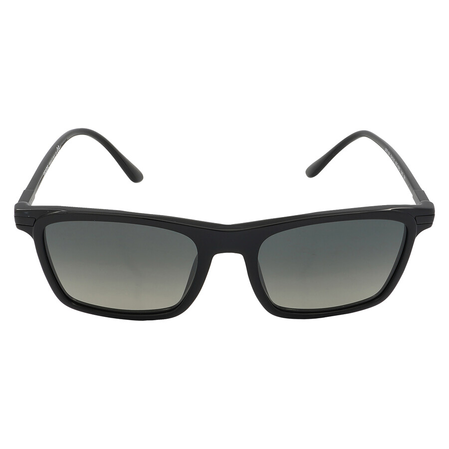 Prada Grey Gradient Rectangular Men's Sunglasses PR 19XS 07F09G 54