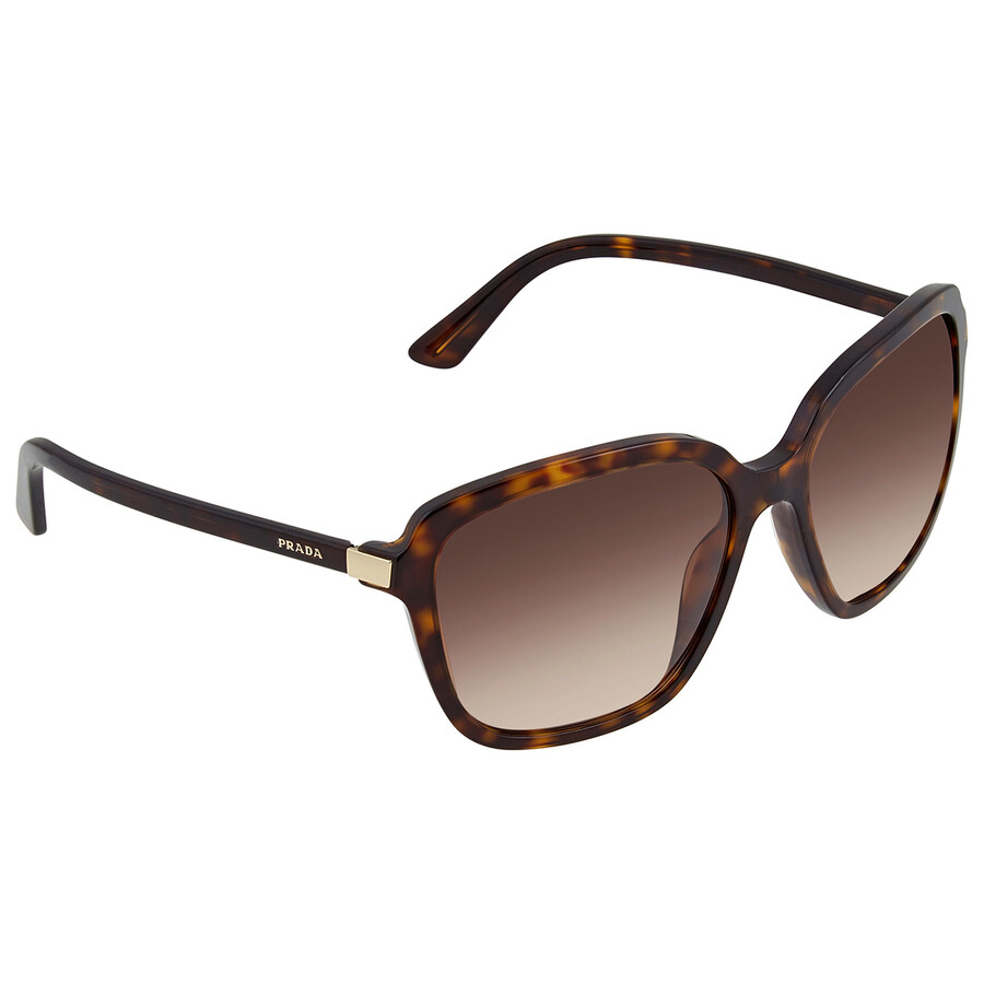 Prada Heritage Gradient Brown Square Ladies Sunglasses PR 10VS
