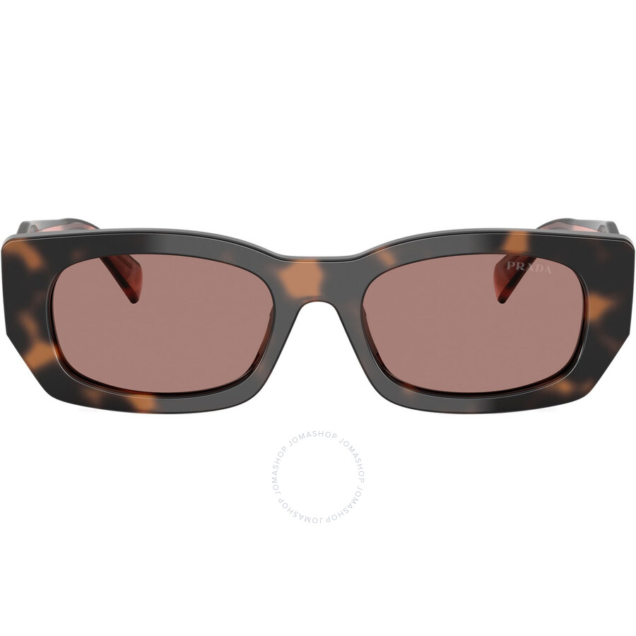 Prada Light Brown Geometric Ladies Sunglasses Pr B05s 23a60b 53