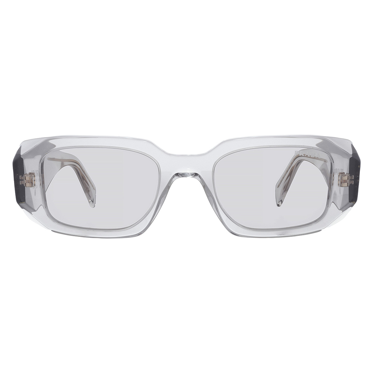 Prada Light Grey Rectangular Ladies Sunglasses PR 17WS 12R30B 49