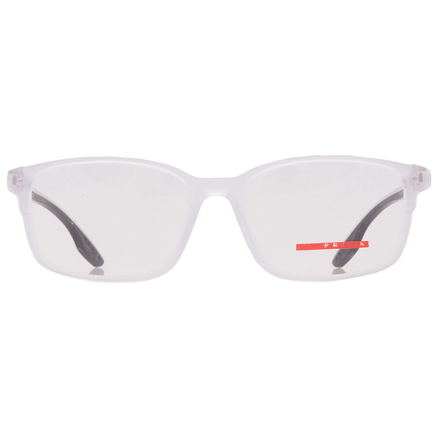 Prada Linea Rossa Demo Rectangular Men's Eyeglasses Ps 01pv 11h1o1 56