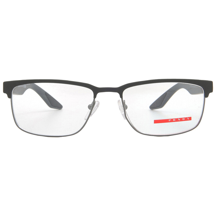 Prada Linea Rossa Demo Rectangular Men's Eyeglasses Ps 51pv 06p1o1 54