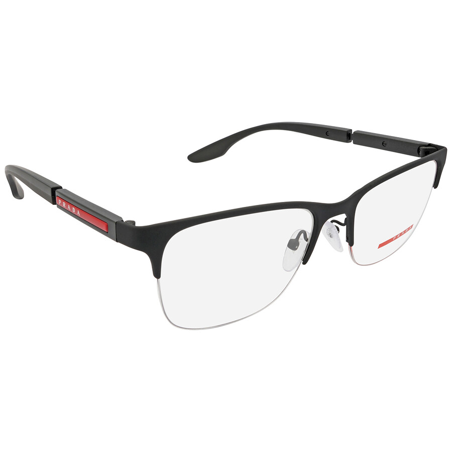Prada Linea Rossa Demo Rectangular Men's Eyeglasses Ps 55ov Dg01o1 54