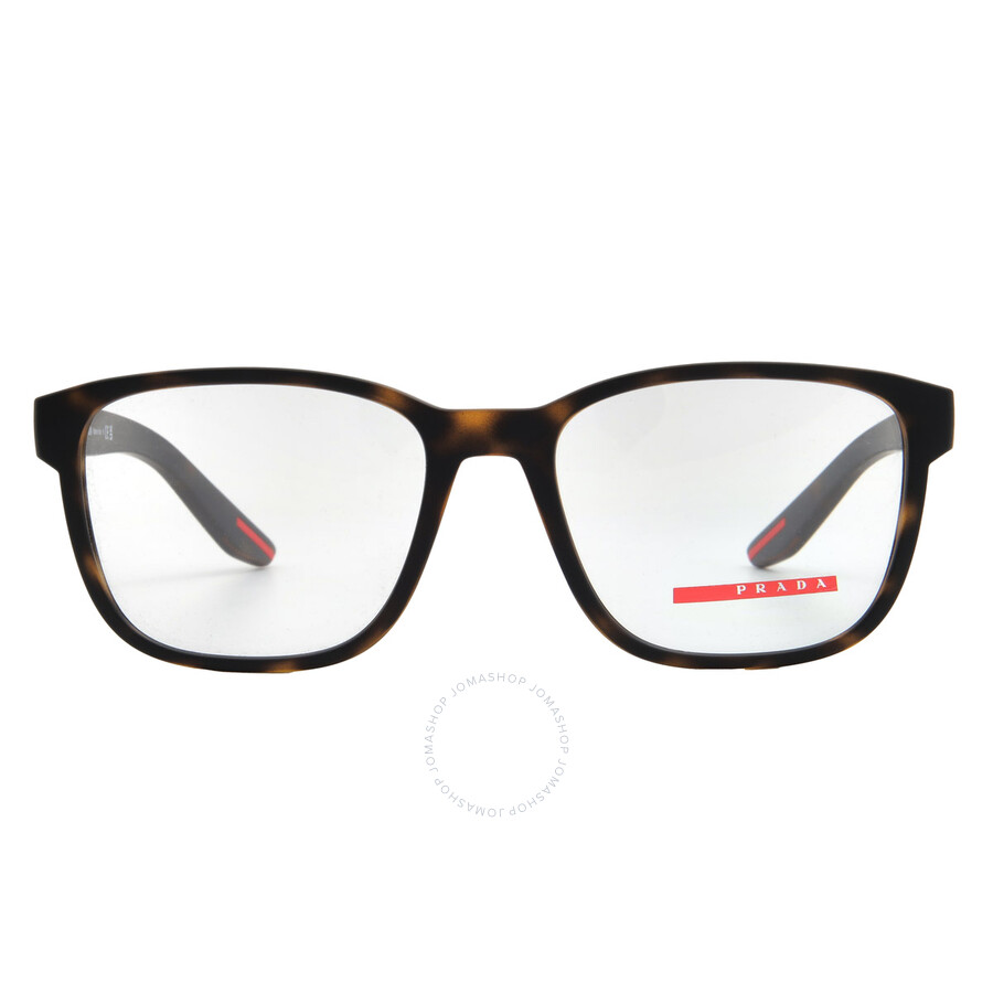 Prada Linea Rossa Demo Square Men's Eyeglasses Ps 06pv 5811o1 55