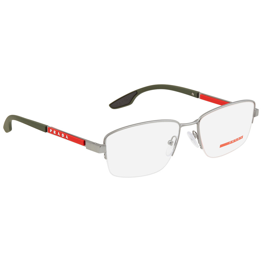 Prada Linea Rossa Demo Square Men's Eyeglasses Ps 51ov 7cq1o1 56