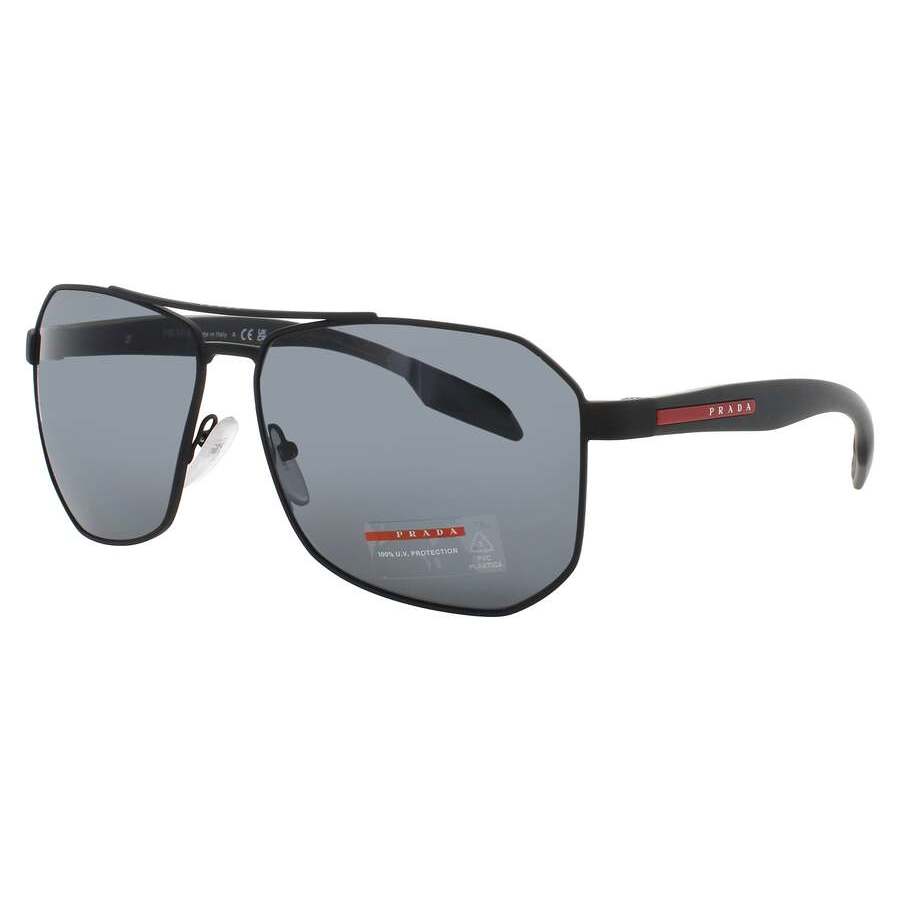 Prada Linea Rossa Grey Navigator Men's Sunglasses PS 51VS DG05Z1
