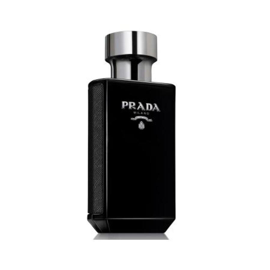 Prada Men's L'homme Intense Edp Spray 3.4 oz (tester) Fragrances 8435137764822 In Black