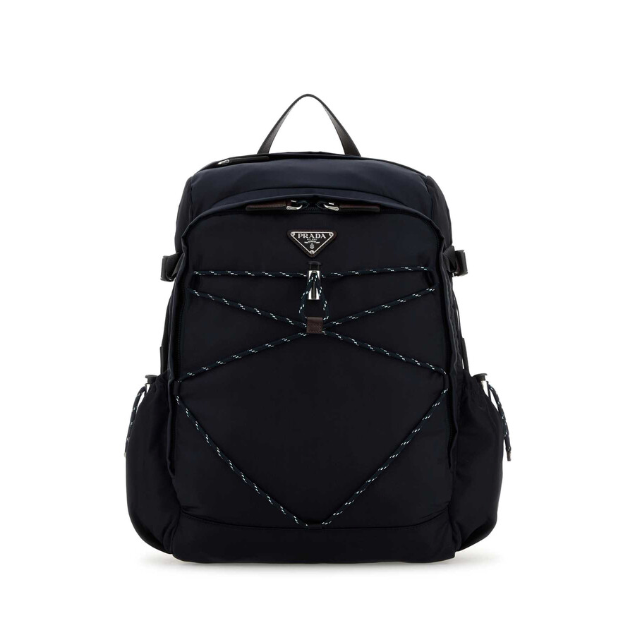 Prada Navy Blue Canvas Backpack