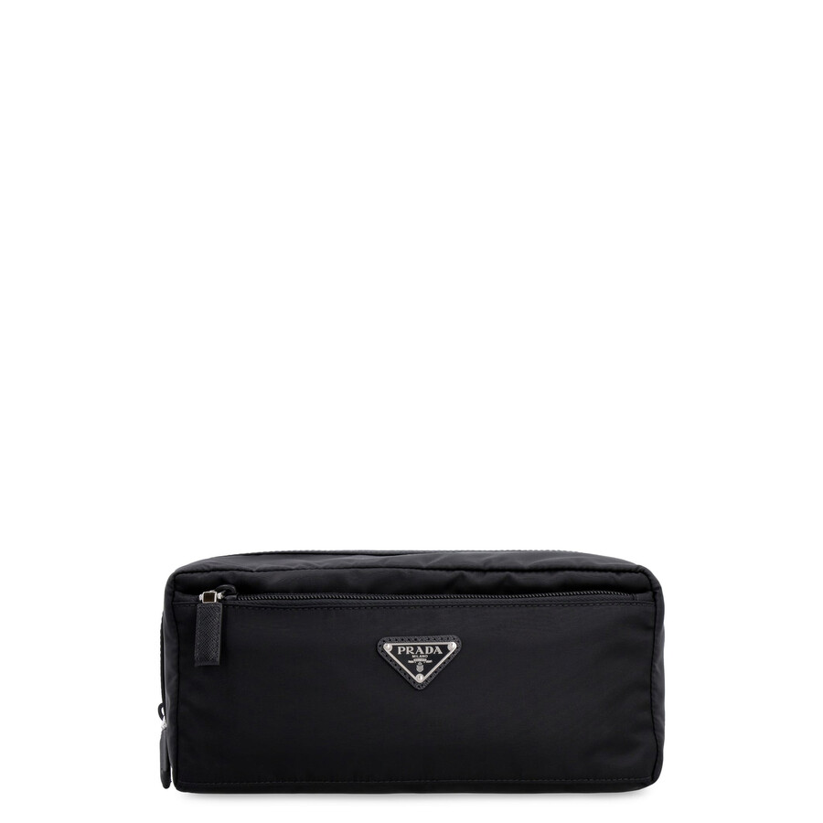 Prada Nylon Wash Bag In Black