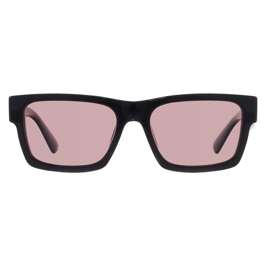 Prada Pink Rectangular Men's Sunglasses PR 25ZS 1AB05Z 56