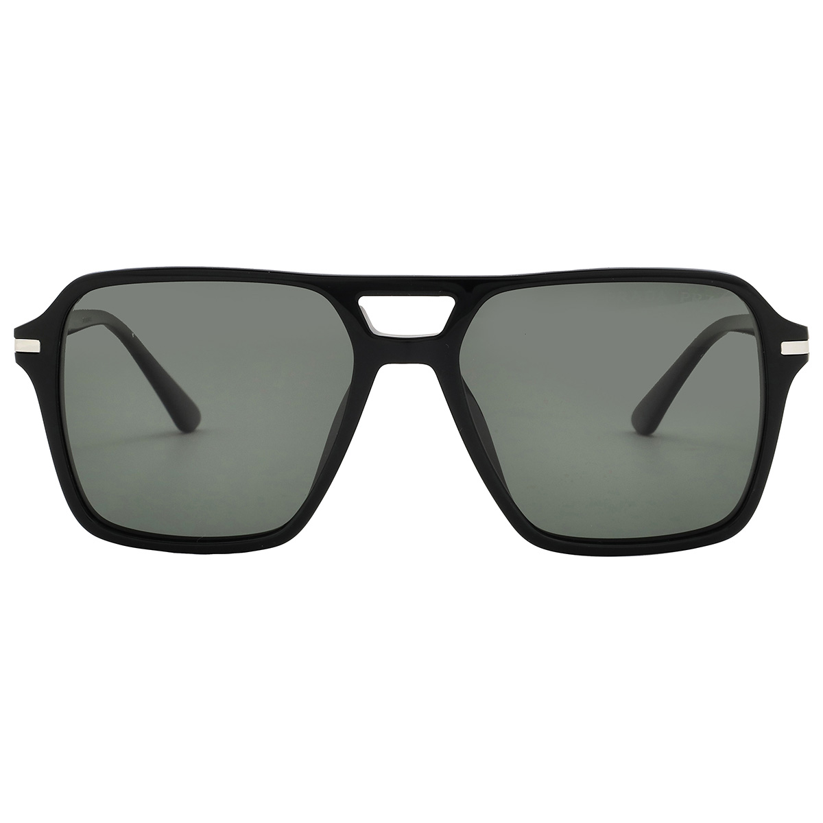 Prada Polarized Green Navigator Men's Sunglasses PR 20YS 1AB03R 55
