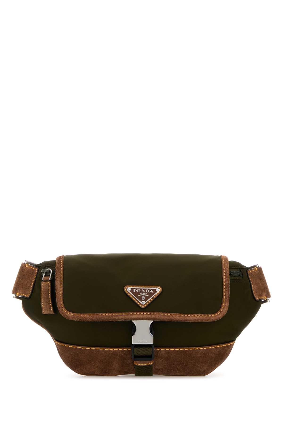 Prada Two-Tone Re-Nylon And Suede Belt Bag 2VH176VOB F041O