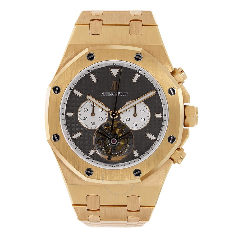 Pre Owned Audemars Piguet Royal Oak Tourbillon Chronograph Automatic Pre Owned Audemars Piguet Royal Oak Tourbillon Chronograph Automatic Black Dial Men S Watch 25977or