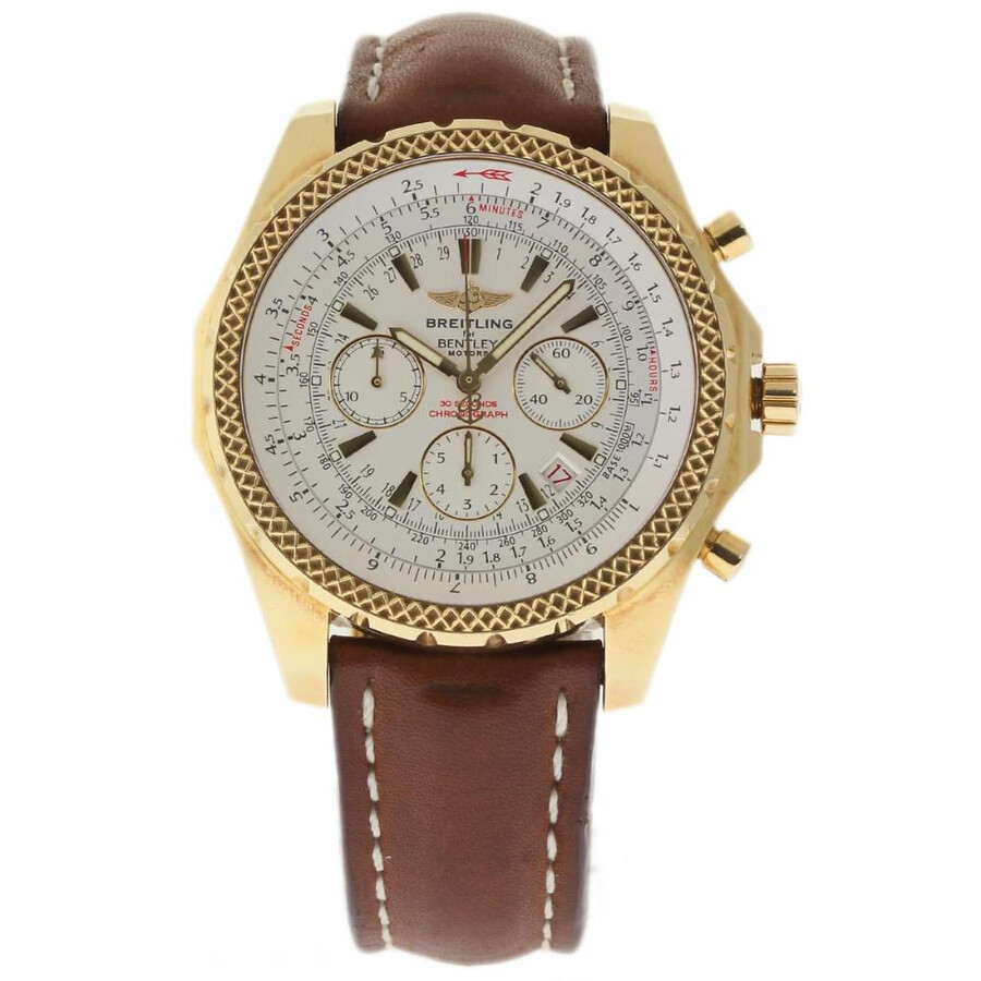 Preowned Breitling Bentley Chronograph Automatic White Dial Men's
