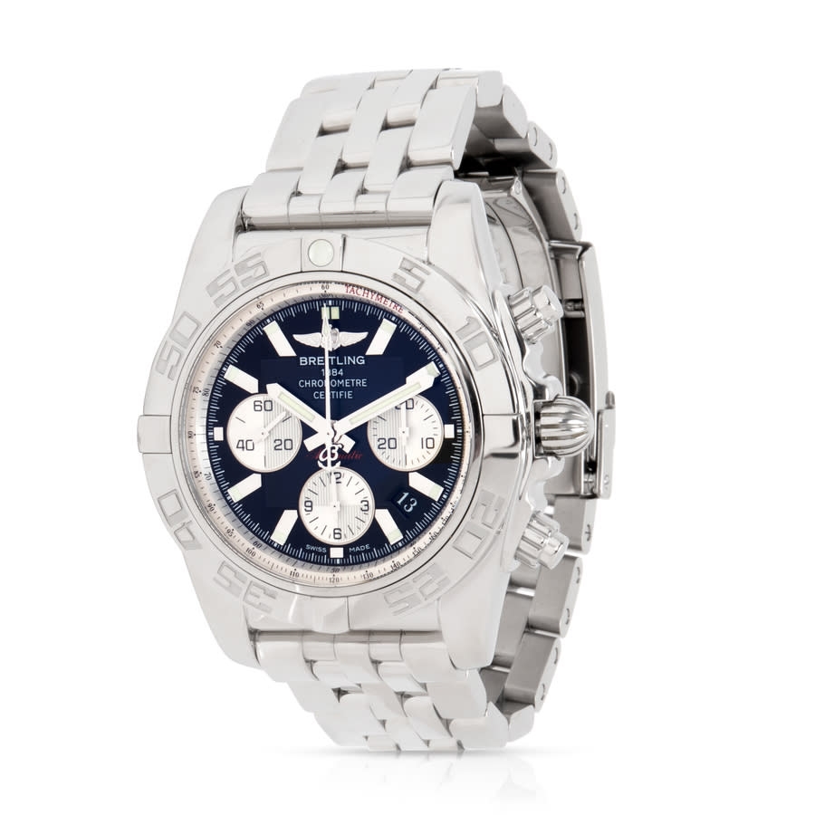 Breitling Pre-owned Breitling Chronomat B01 Chronograph Automatic  Chronometer Black Dial Men's Watch AB011012-B967-375A AB011012-B967-375A -  Pre-Owned Watches, Breitling - Jomashop
