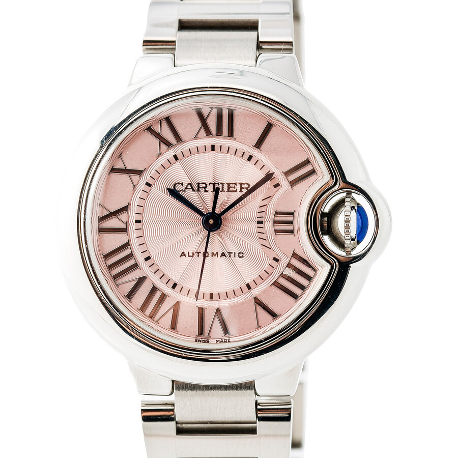 Preowned Cartier Automatic Pink Dial Ladies Watch W6920100 PreOwned